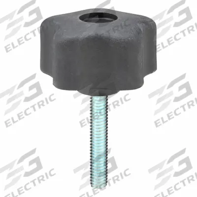INNOVATIVE COMPONENTS Hand Knob: 5 Point, Plastic w/ Steel Thread, 5/16"-18 Thread - 5-Arm Knobs with Threaded Stud