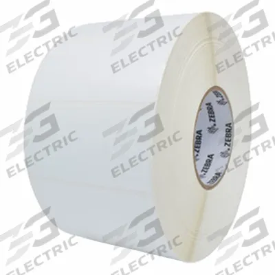 ZEBRA Barcode Printer Labels: 4 in Label Wd, 2 in Label Ht, White, 3 in Core Dia. - Industrial Thermal Transfer Labels