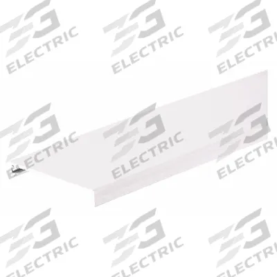 PANDUIT Wiring Duct Cover, Type C: PVC, 72 in Lg - Snap-On & Hinged Wiring Duct Covers