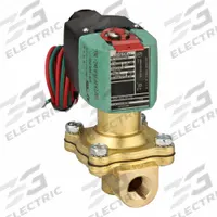 REDHAT Solenoid Valve: 2-Way, Normally Open, 3/8 in Pipe Size, 100 to 240V AC/DC, Watertight (MPN 8210P033). Key specifications — attr985516: 3/8 in; attr985521: 100 to 240V AC/DC; attr985484: REDHAT; attr985485: Watertight.