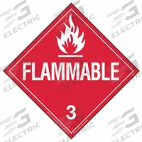 LABELMASTER DOT Container Placard: Flammable, 10 3/4 in x 10 3/4 in, 10 3/4 in Label Ht, Vinyl (MPN 19TZ81). Key specifications — Brand: LABELMASTER; Message: Flammable.