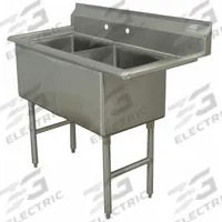 ADVANCE TABCO Scullery Sink: 1 Bowls, 43 in Overall Ht, 41 in Overall Lg, 24 in Overall Wd (MPN FC-2-1818-X). Key specifications — Brand: ADVANCE TABCO.