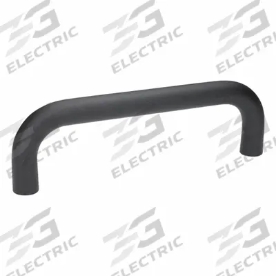 JW WINCO Pull Handle: Threaded Holes, Aluminum, Black - Load-Rated Standard "U" Pull Handles