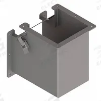 Wireway 90 Degree Elbow: 6 in Wd, 6 in Ht, 6 in, Hinged Cover with Quick-Release Latches, Steel (MPN F66LE9B). Key specifications — Cover Location: Inside; Brand: HOFFMAN; With Knockouts: No.