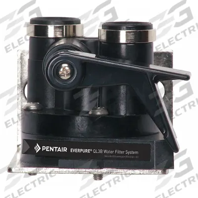 PENTAIREVERPURE Water Filter Head: 3/8 in, NPT, 3 in Overall Ht - Appliance Water Filter Heads