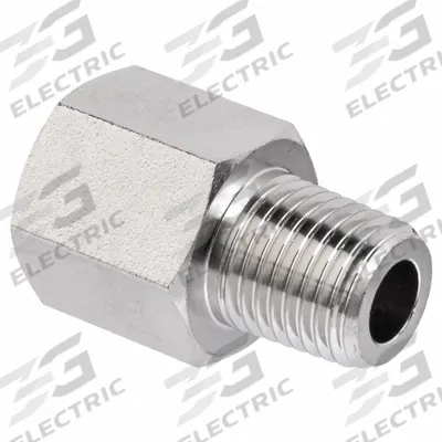 APPROVED VENDOR Metal Pipe Straight: Straight, 3/8 in x 1/8 in, Class 1000, 1,000 psi - Nickel-Plated Threaded High-Pressure Pipe Fittings