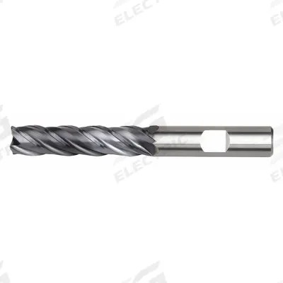 WIDIA HANITA Corner Chamfer End Mill: Carbide, TiAlN Coated, 4 Flute, 12 mm Mill Dia - Fast-Cutting Carbide Corner-Chamfer End Mills for Steel & Cast Iron