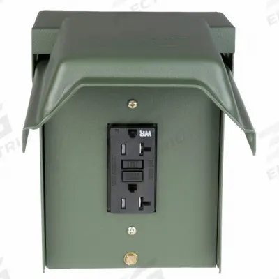 GE Unmetered Surface Power Outlet: 20 A, 120V AC, 5-20R - Unmetered Surface Power Outlets