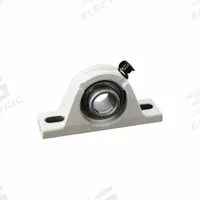 TIMKEN Pillow Block Bearing: 3/4 in Bore, Polymer, Set Screws, 1 1/4 in Shaft Ht, 5 in Overall Lg (MPN YAK 3/4 PT SGT). Key specifications — Brand: TIMKEN; Maximum Speed: 9,200 RPM Grease; Mounting Bolt Size: 3/8 in; System of Measurement: Inch.