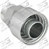 AEROQUIP Hydraulic Crimp Fitting: Steel x Steel, Straight, -10 For Hose Dash Size, Male x Genderless (MPN 1AA8MP10). Key specifications — Fitting Gender: Male x Genderless; Fitting Connection Type: NPTF x Crimp; Thread Size: 1/2"-14; For Hose Dash Size: -10; Brand: AEROQUIP.