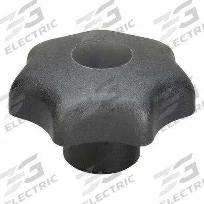 KIPP Hand Knob: 7 Point, Plastic w/ SS Thread, M12 Thread, 18 mm Thread Lg - 7-Arm Knobs with Threaded Hole