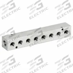 PNEUMADYNE INC Pipe Manifold Fitting: Inline, NPT x NPT, Rectangle, Stainless Steel, 1/4 in NPT (MPN M10-125-8-SS). Key specifications — Material: Stainless Steel; Brand: PNEUMADYNE INC; Specific Fitting Shape: Rectangle.