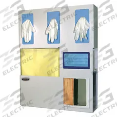 BOWMAN DISPENSERS Protection System: 20 1/16 in Overall Wd, 4 3/4 in Overall Dp, 6 Compartments (MPN LD-070). Key specifications — Material: Plastic; Color: Brown; Brand: BOWMAN DISPENSERS; Product Type: Protection System; Compatible Dispensing Product: Gowns.