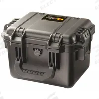 PELICAN Protective Case: 7 1/2 in x 9 1/2 in x 7 1/4 in Inside, No Foam, Black, Stationary, 3 lb Wt (MPN IM2075-X0000). Key specifications — Closure Type: Padlock Hasp; Brand: PELICAN; Carry-On Size: Yes.