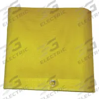 MAURITZON Tarp: 29.42 ft Lg, 9.75 ft Wd, Std Duty, 5 mil, Vinyl, Yellow, 10 oz/sq yd, PVC Coated (MPN MBT-12-05-1030). Key specifications — Color: Yellow; Brand: MAURITZON; Fabric Coating: PVC Coated.