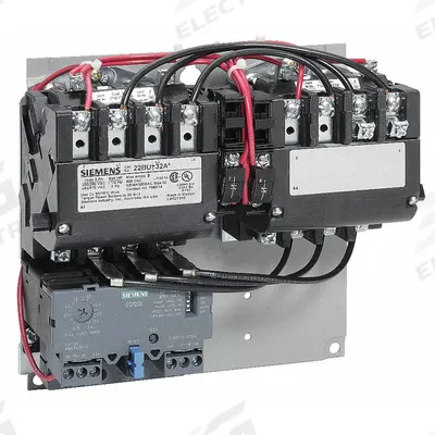 Siemens Magnetic Motor Starter: Reversing, 3 Poles, NEMA Size 00, 9 A - Reversing Starters with Electronic Overloads