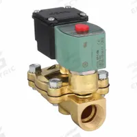 REDHAT Solenoid Valve: 2-Way, Normally Closed, 3/4 in Pipe Size, 110V AC/120V AC, Watertight (MPN JKF8210G003). Key specifications — Pipe Size: 3/4 in; Voltage: 110V AC; Brand: REDHAT; Coil Enclosure: Watertight.
