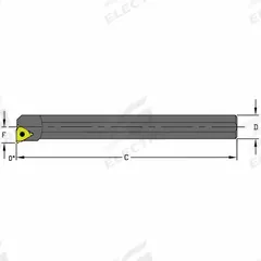 ULTRA-DEX USA Indexable Thread Turning Tool Holder: A12Q LSER3 (MPN 957-000-105). Key specifications — attr257292: A12Q LSER3.