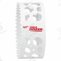 MILWAUKEE Hole Saw: 4 1/4 in Saw Dia., 3.5 Teeth per Inch, 1 5/8 in Max. Cutting Dp, Bi-Metal (MPN 49-56-0223). Key specifications — attr1098070: 3.5; attr1098087: MILWAUKEE.