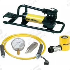 ENERPAC Ram and Pump Set: 10 ton Cylinder Nominal Capacity, 1 1/2 in Cylinder Stroke, P392FP (MPN SCL101FP). Key specifications — attr96781: HC7206; attr96779: Mfr. No. RCS101; attr96780: P392FP; attr98877: ENERPAC.