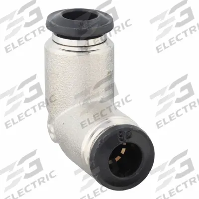 AIGNEP USA Push-Fit Elbow Fitting: 3 mm OD x 3 mm OD Size, Push-to-Connect x Push-to-Connect - Nickel-Plated Brass Tube Fittings