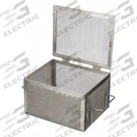 MARLIN STEEL WIRE PRODUCTS Parts Washer Basket: Rectangular, Stainless Steel, Silver, Not Nestable (MPN 00-00368229-38). Key specifications — Handle Included: Handle Included; Mesh Opening Size: #4; Stackable: Not Stackable; Lid Included: Lid Not Included; Brand: MARLIN STEEL WIRE PRODUCTS.