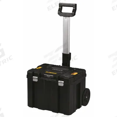 DEWALT TSTAK Rolling Tool Box: 17 in W x 39 in H x 17 1/8 in D, Plastic, Black - TSTAK Rolling Tool Boxes