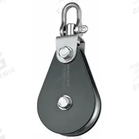 APPROVED VENDOR Pulley Block: Swivel, Pulling, 3,300 lb Working Load Limit, Wire Rope, Shackle (MPN RZ1700AW). Key specifications — Product Type: Pulley Block; Brand: APPROVED VENDOR; Compatible Rope Type: Wire Rope; Pulley Type: Swivel; Attachment Type: Shackle; Operation: Pulling; Bearing Type: Sleeve; Finish: Powder Coated.