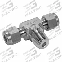HAM-LET Compression Tee Fitting: 1/8 in OD x 1/8 in OD x 1/8 in Pipe Fitting Size, Stainless Steel (MPN 772L SS 1/8 X 1/8). Key specifications — Series: Let-Lok; Compatible Fitting Brands: Parker A-LOK; Brand: HAM-LET.