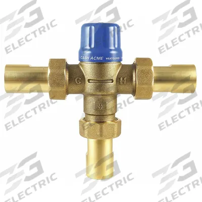 CASH ACME Thermostatic Mixing Valve: 3/4 in Inlet Connection Size - Point-of-Use Mixing Valves