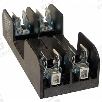 MERSEN Fuse Block: Open Block Design, 2 Pole, 600 V AC, Box Lug - Fuse Blocks for UL Class RK1 & RK5 Fuses