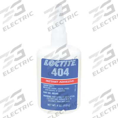 LOCTITE Instant Adhesive: 404, Rubber, 4 fl oz, Bottle, Clear, Thin Liquid - Instant Adhesives for Rubber & Leather