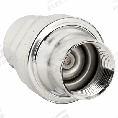 BONOMI Check Valve: Swing, Inline Valve Body, 1 1/4 in Pipe Size, FNPT x FNPT - 316 Stainless Steel Inline Disc Check Valves