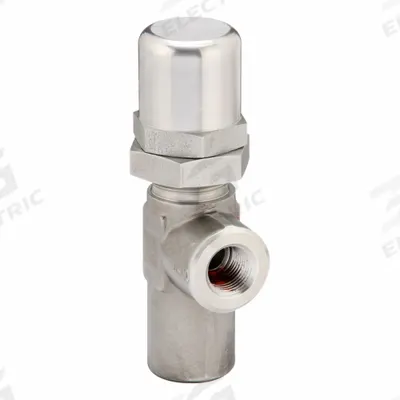 Parker Pressure Control Valve: 10 gpm, 3,600 psi Max Set, Stainless Steel - Hard-Seat Pressure Control Valves