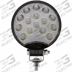 MAXXIMA Vehicle Work Light: Round, Flood, LED, Bolt, Blunt Cut Wires, Universal, Surface Mount (MPN MWL-19-B). Key specifications — Brand: MAXXIMA; Mount Type: Bolt; Electrical Connection: Blunt Cut Wires; Installation Type: Permanent.