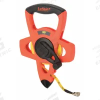 CRESCENT LUFKIN Long Tape Measure: Manual, FE050, SAE, 50 ft, 1/8 in, Plastic with Grip, Inch, Open. Key specifications — attr939846: FE050; attr939849: Fiberglass; attr939859: Nonmagnetic Single Hook; attr939850: Single-Sided; attr939855: 1/8 in; attr944023: Hook End; attr940484: CRESCENT LUFKIN; attr985224: Plastic with Grip.