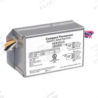 APPROVED VENDOR CFL Ballast: 120V AC, 1/2 Lamps Supported, 18 W Bulb Watt, 4 in Overall Lg (MPN 16X953). Key specifications — Lamp Types Supported: (1 or 2) F13DBX; Brand: APPROVED VENDOR; Number of Lamps Supported: 2.