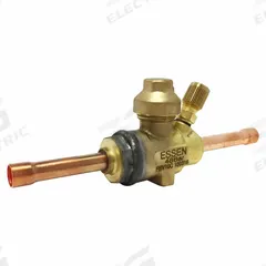 APOLLO Refrigerant Ball Valve: 3/8 in Male Sweat, Access Port, 700 psi, Access Port (MPN V34500). Key specifications — Brand: APOLLO; Access Port: Yes.