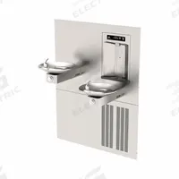 HAWS Drinking Fountain: In-Wall, 8 gph @ 50°F, Push Button Fountain & Touchless Bottle Filler (MPN 1011HSA.8). Key specifications — Brand: HAWS; Housing Material: Stainless Steel; Filter Access: Bottom Panel Access; Housing Finish: Satin; Chilling Capacity: 8 gph @ 50°F; Housing Color: Silver.