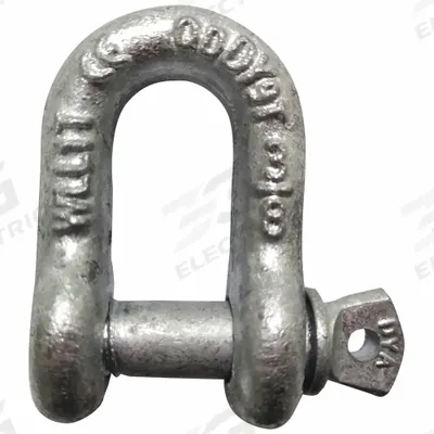 APPROVED VENDOR Anchor Shackle: Chain Shackle, 2,000 lb Working Load Limit - Anchor Shackles for Lifting