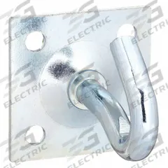 MONROE PMP Hook: Screw, 150 lb Wt Capacity, 1 Points per Hook, Silver, 2 1/2 in Projection, Steel (MPN 4HDW7). Key specifications — Color: Silver; Finish: Zinc Plated; Material: Steel; Product Type: Hook.