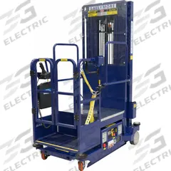 BALLYMORE Power Stocker Lifts: Battery, Drivable, 16 ft Elevated Platform Ht, 28 in x 19 in (MPN PS-15DRV). Key specifications — attr1045274: BALLYMORE; attr1045277: Battery Charger.