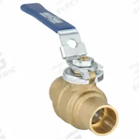 MILWAUKEE VALVE Manual Two-Way Ball Valve: 3/4 in, Brass, Straight, Sweat x Sweat, Two-Piece, Lever (MPN 3/4" BA-485BLL). Key specifications — Brand: MILWAUKEE VALVE; Handle: Locking Lever.