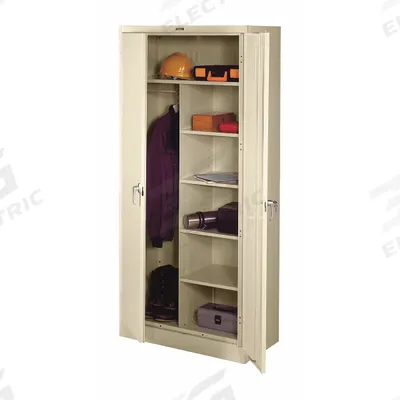 TENNSCO Storage Cabinet: 36 in x 24 in x 78 in, 5 Shelves, Swing Handle & Keyed - Commercial Combination Cabinets