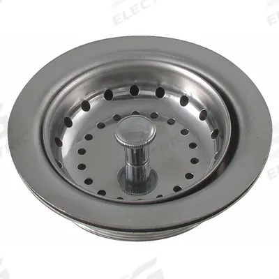 APPROVED VENDOR Strainer: Stainless Steel, Unfinished, 2 in Overall Ht - Sink Drains with Basket Strainer without Tailpiece