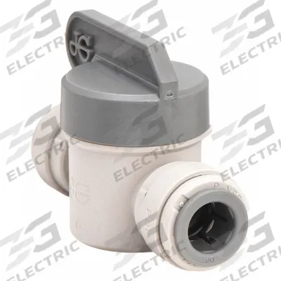 JOHN GUEST Manual Two-Way Ball Valve: 3/8 in, Acetal, Straight - NSF 51 Compliant Acetal Ball Valves