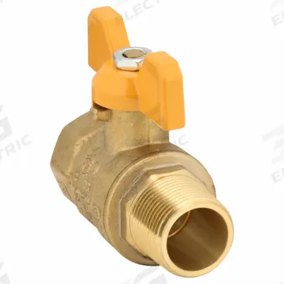 APPROVED VENDOR Manual Two-Way Ball Valve: 3/4 in, Brass, Straight, MNPT x FNPT - Brass Ball Valves