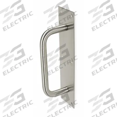 ROCKWOOD Door Pull Plate: 3 in Wd, 12 in Ht - Antimicrobial Door Pulls