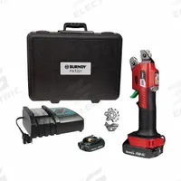 BURNDY Battery Crimper: 18 V, Die Head, 1 AWG Max Copper, For Interchangeable Dies, Scissor Head (MPN PAT221D02A2). Key specifications — attr532196: Yes; attr557685: 22 AWG; attr557684: 22 AWG; attr557683: 1 AWG; attr557682: 1 AWG; attr532165: Makita 18V LXT; attr533563: Burndy; attr532179: (2) Batteries.