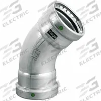 VIEGA MEGAPRESS Crimp Elbow Fitting: 2 1/2 in Pipe x 2 1/2 in Pipe Size, Press-fit x Press-fit, EPDM (MPN 90530). Key specifications — Brand: VIEGA MEGAPRESS.